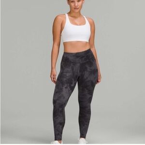 LuluLemon Gray and Black Wunder Train Leggings